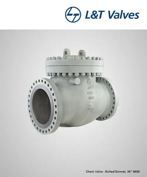 36" Class 600 Swing Check Valve